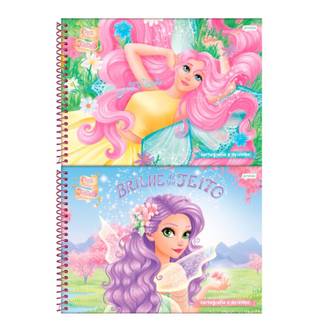 CADERNO DESENHO CAPA DURA 80FLS - ESPIRAL - 71976-77 - CONTO DE FADAS - PCT 4 - JANDAIA