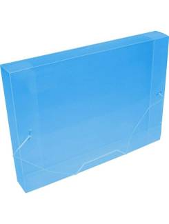 PASTA ELASTICO PLASTICA 4CM OFICIO - 1024 - AZUL - UN - ACP