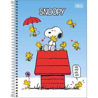CADERNO UNIV CAPA DURA 10X1 160FLS - 396044 - SNOOPY - UN - TILIBRA