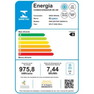 AR CONDICIONADO SPLIT HW INVERTER G-TOP AUTO 30000 BTUS FRIO 220V  - BRANCO - UN - GREE