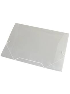 PASTA ELASTICO PLASTICA OFICIO - 1021 - CRISTAL - PCT 10 - ACP