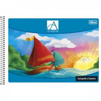 CADERNO DESENHO CAPA FLEXIVE 96FLS - ESPIRAL - MAIS+ - PCT 5 - TILIBRA