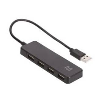 HUB 4 PORTAS USB 2.0 AC443 - PRETO - UN - MULTILASER