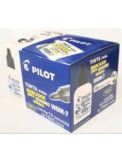 REFIL P/MARCADOR QUADRO BRANCO WBM-7 15 ML - PRETO - CX 12 - PILOT
