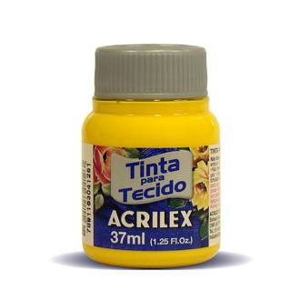 TINTA TECIDO FOSCA 37ML 04140 - AMARELO OURO - CX 12 - ACRILEX