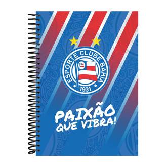 CADERNO UNIV CAPA DURA 10X1 160FLS - EC BAHIA / 6519 - UN - BAHIA ARTES