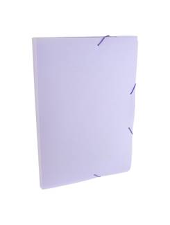 PASTA ELASTICO PLASTICA 2CM OFICIO /SERENA - 0247 - LILAS PASTEL - UN - DELLO