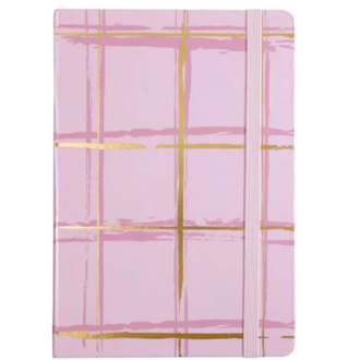 CADERNO DE ANOTAÇÃO A5 C/ELAST - 80FLS - SK2083 - ROSA - UN - SKYPAPER