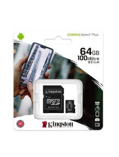 CARTAO MEMORIA MICRO SD 64GB CLASSE 10 - UN - KINGSTON