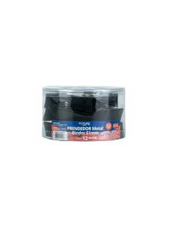 PRENDEDOR DE PAPEL 51MM C/12 FO292205 - PRETO - UN - FUTURO