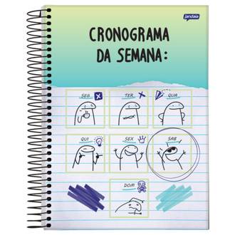 CADERNO UNIV CAPA DURA 1X1 80FLS - FLORK - UN - JANDAIA