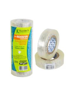 FITA ADESIVA 12X30 - 2215 - TRANSPARENTE - PCT 10 - KORETECH