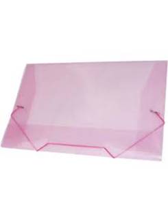PASTA ELASTICO PLASTICA OFICIO - 1021 - ROSA - PCT 10 - ACP