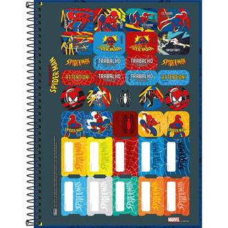 CADERNO UNIV CAPA DURA 1X1 80FLS - 367001 - SPIDER MAN - UN - TILIBRA