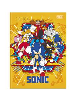 CADERNO BROCHURAO CAPA DURA 80FLS - SONIC - UN - TILIBRA