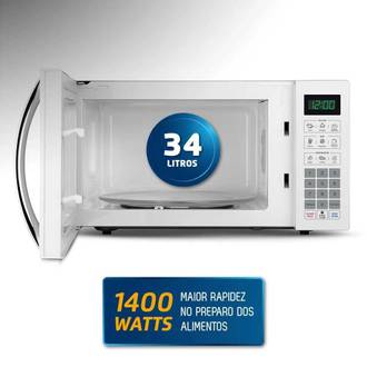 MICRO-ONDAS 34 LTS 127V MO-02-34-W - BRANCO - UN - MONDIAL