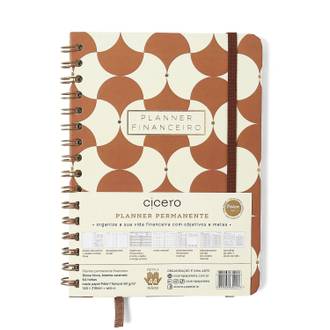 PLANNER PERMANENTE FINANCEIRO A5 / BOEMIA CARAMELO - UN - CICERO