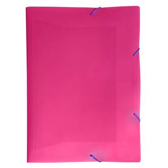 PASTA ELASTICO PLASTICA A4/FULL COLOR - 0442 - PINK - UN - DELLO