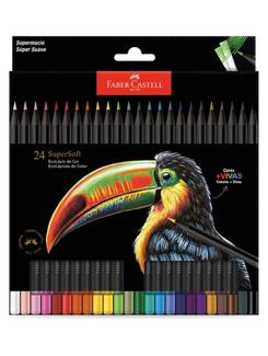 LAPIS DE COR SUPERSOFT 210724 - C/24 - UN - FABER