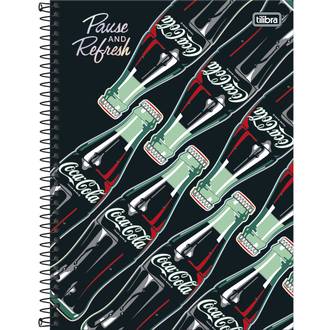CADERNO UNIV CAPA DURA 1X1 80FLS - COCA-COLA - UN - TILIBRA