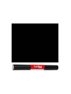 FILME AUTOADESIVO 45CMX2M 80 MICRAS - FOSCO - PRETO - UN - CON-TACT