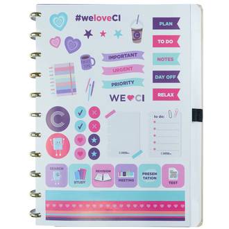 CADERNO INTELIGENTE GRANDE CIGD4381 - BY GIULIA BENITE - UN - CADERNO INTELIGENTE