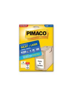 ETIQ INKJET/LASER CARTA 25FL - 6288 - 138X106 - UN - PIMACO