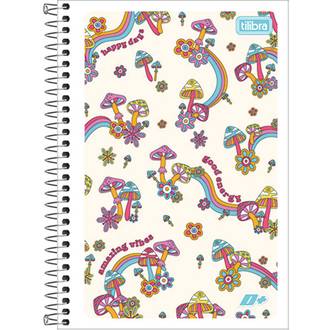CADERNO 1/4 ESPIRAL CAPA FLEX 96FLS - MAIS+ - UN - TILIBRA