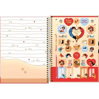 CADERNO UNIV CAPA DURA 10X1 160FLS - 397709 - BROWNIE - UN - TILIBRA