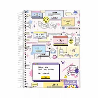 CADERNETA 1/8 CAPA DURA 80LFS - ESPIRAL / 74922-77 - STELLA - UN - JANDAIA