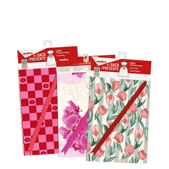 KIT SACO PARA PRESENTE C/1 FEMININO - 350109 - 30x44 - UN - CROMUS