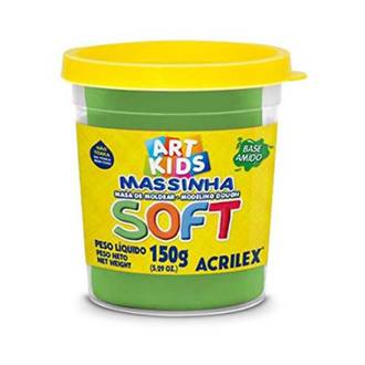 MASSA P/MODELAR SOFT 150G 07315 - VERDE - CX 06 - ACRILEX