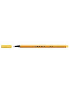 CANETA MICROLINE 0,4MM - AMARELO - CX 12 - COMPACTOR