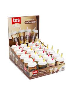 BORRACHA HOLIC COFFE CUP 911155 - CX 24 - TRIS