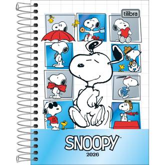 AGENDA ESPIRAL SNOOPY M5 - DIARIA - 393851 - PCT 5 - TILIBRA