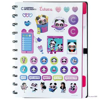 CADERNO INTELIGENTE GRANDE CIGD4377 - PANDALU STAR - UN - CADERNO INTELIGENTE