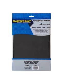 PAPEL DIPLOMATA A4 120G - 20FL LISO/OFFSET - 302070070 - PRETO - UN - MASTERPRINT