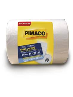 ETIQUETA ADESIVA COUCHE ACRILI 2 CARREIRAS - 36M - C/2182 - 50X30 - UN - PIMACO