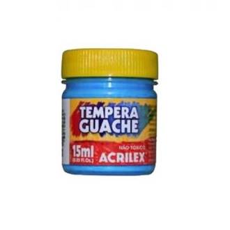 TINTA GUACHE 15ML  - AZUL CELESTE - UN - ACRILEX
