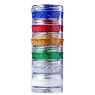 GLITTER CREMOSO FACIAL C/6 CORES - 2007 - UN - COLOR MAKE