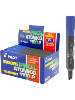 MARCADOR PINCEL ATOMICO 1100-P - AZUL - CX 12 - PILOT