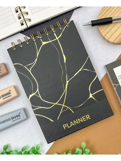 PLANNER PERMANENTE ESPIRAL A4 / BLACK GOLD SK2106 - UN - SKYPAPER