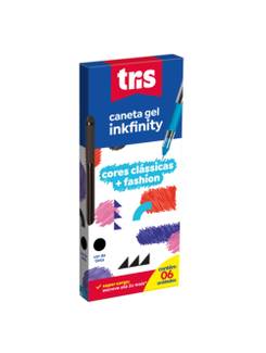 CANETA GEL INKFINITY CLASSICA 683294 - PRETO - DPL 6 - TRIS
