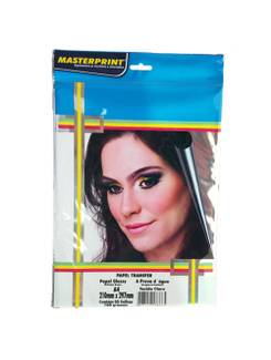 PAPEL TRANSFER A4 - 160G - 5FL TECIDO CLARO - 302030003 - UN - MASTERPRINT