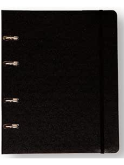 CADERNO ARGOLADO CLASSICA 17X24 / PRETO - UN - CICERO