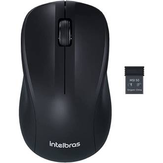 MOUSE S/FIO USB MSI50 - PRETO - UN - INTELBRAS