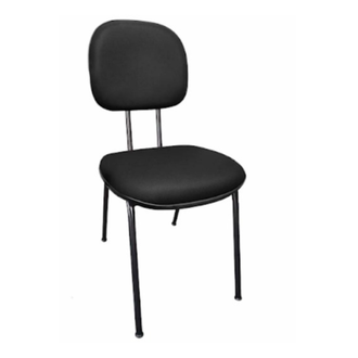 CADEIRA ESCRITORIO FIXA SECRETARIA PALITO S/BRAÇO - PRETO - UN - AMERICANFER