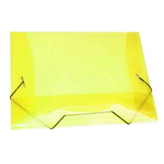 PASTA ELASTICO PLASTICA OFICIO - 1021 - AMARELO - UN - ACP