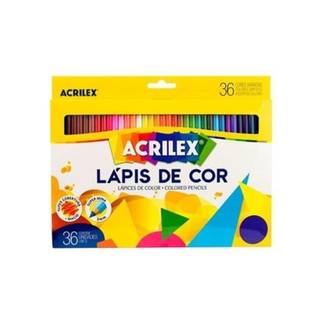 LAPIS DE COR HEXAGONAL 36 CORES - C/36 - UN - ACRILEX