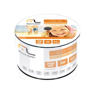 CD-R GRAVAVEL 700MB 80MIN VEL.52X C/50 - CD051 - UN - MULTILASER